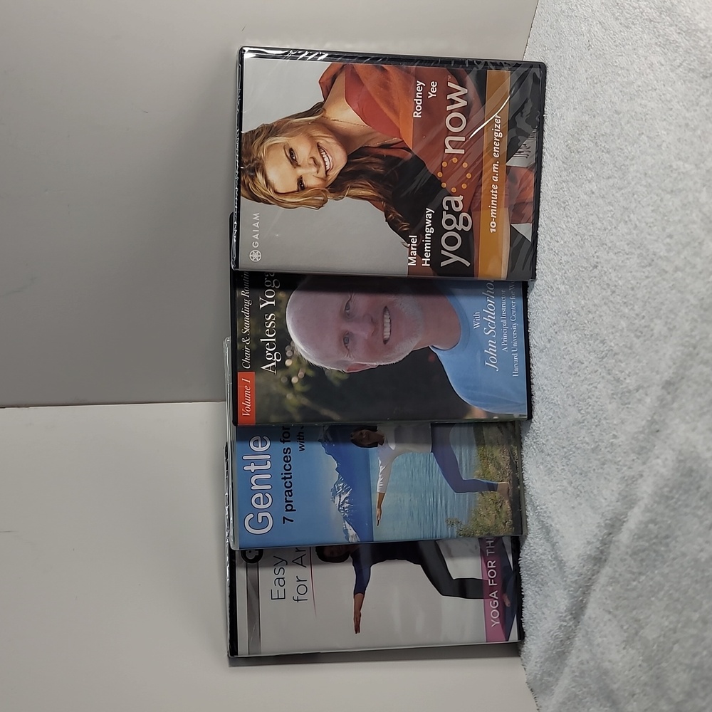 Yoga DVDs set of 4 NWOT